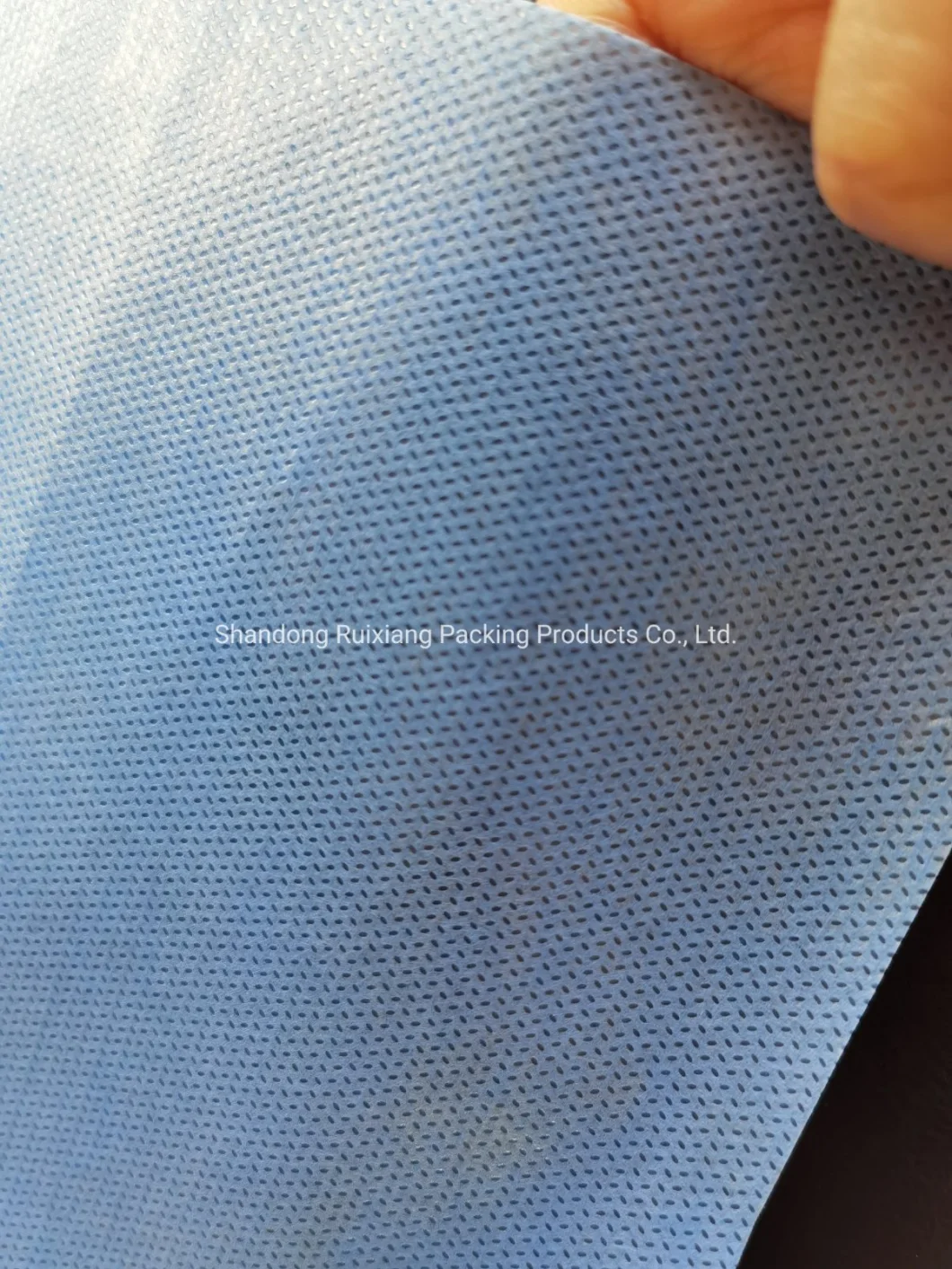 High Quality Waterproof Blue PE Film Coated SMS Non Woven Fabric for Surgical Gown