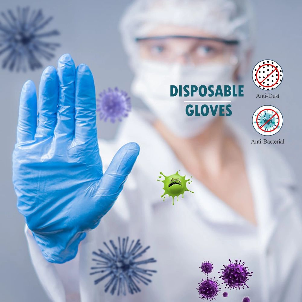 FDA 510K En455 ASTM Protective Surgical/Medical/Exam Safety Work Gloves Wholesale Food Grade Non-Medical Disposable Vinyl/Latex/Nitrile Examination Gloves